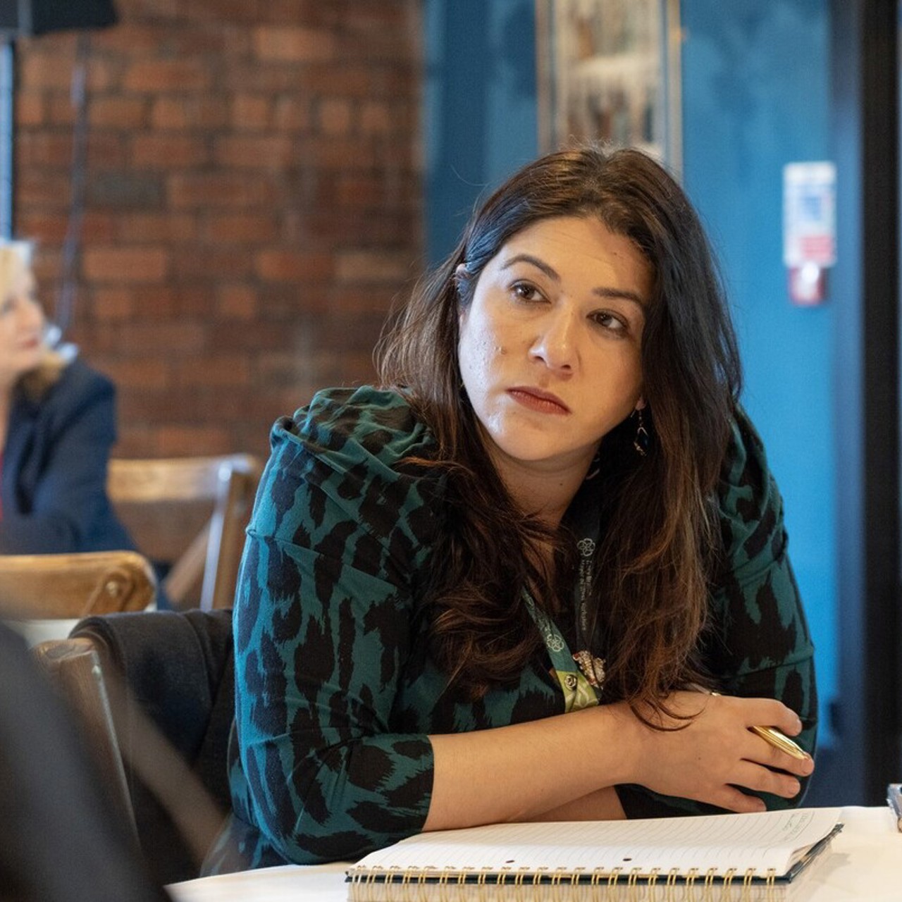 West Yorkshire Inclusivity Champion, Fatima Khan-Shah at the VCSE Conference at Tileyard Wakefield 