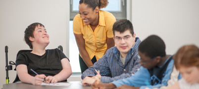 Group Of Students Working Together