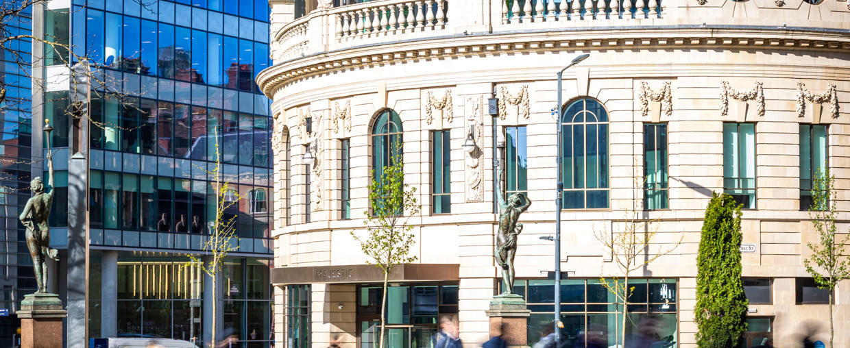 The Majestic Building in Leeds City Square