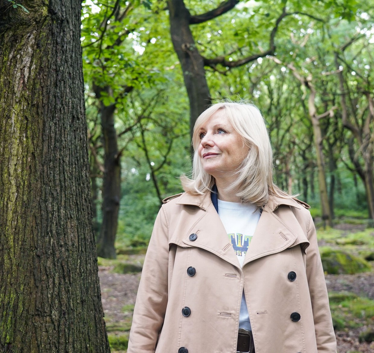 Mayor of West Yorkshire Tracy Brabin in Calverley Woods 