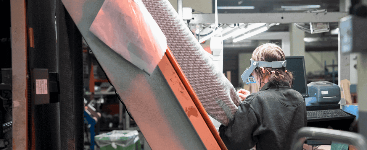 Camira Fabrics Factory Worker