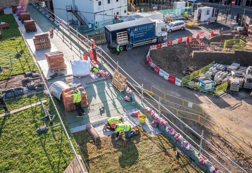 Construction at Halifax bus station