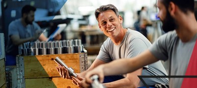 Two men having a conversation