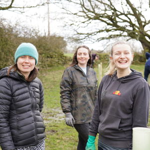 Colleagues from the Combined Authority's Young Employee Network planting trees