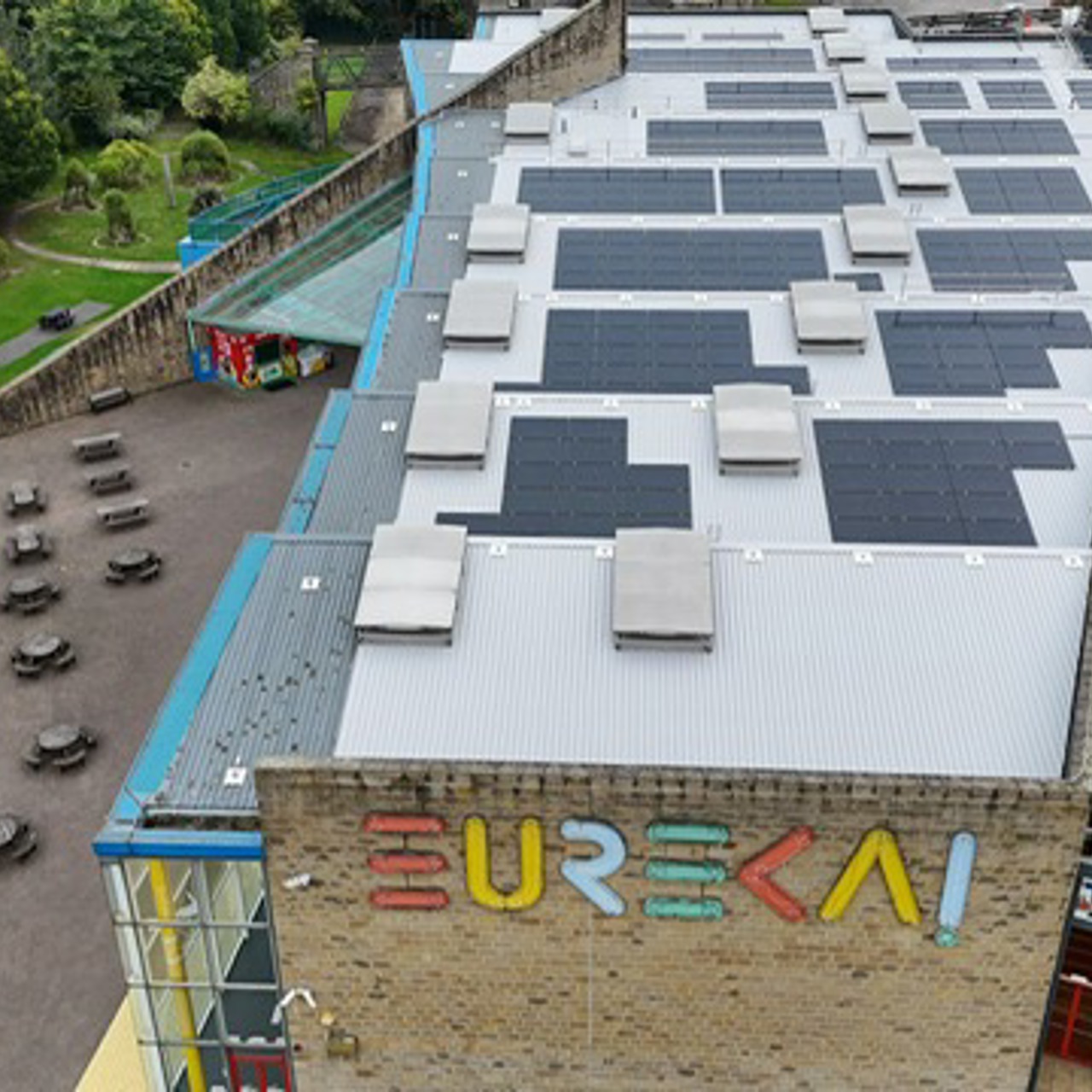 Eureka! roof image with solar panels 