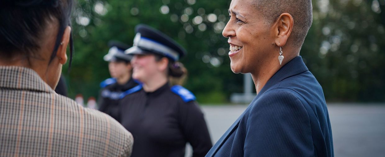 Alison Lower meetings PCSOs