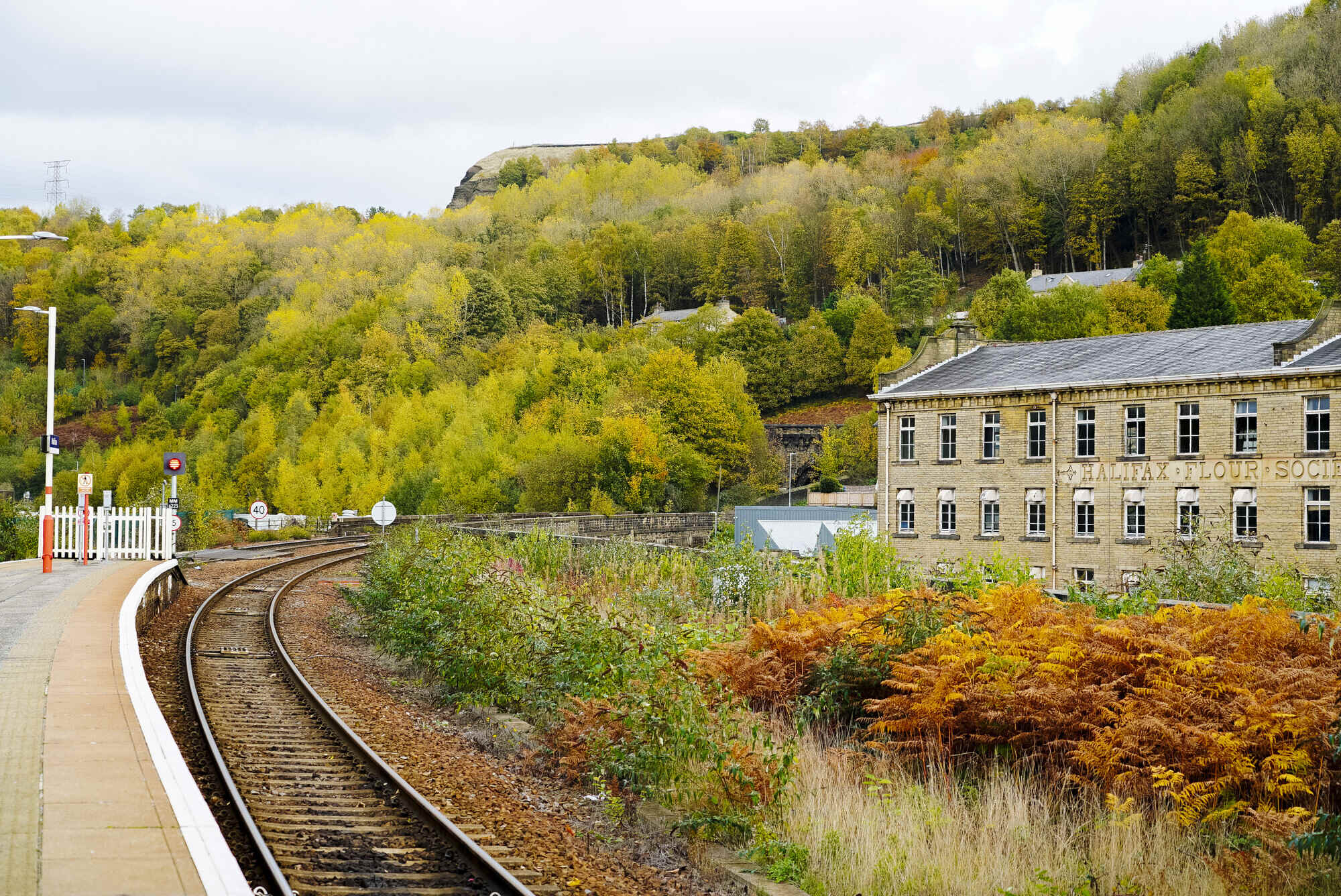Halifax Train Station in Autumn 