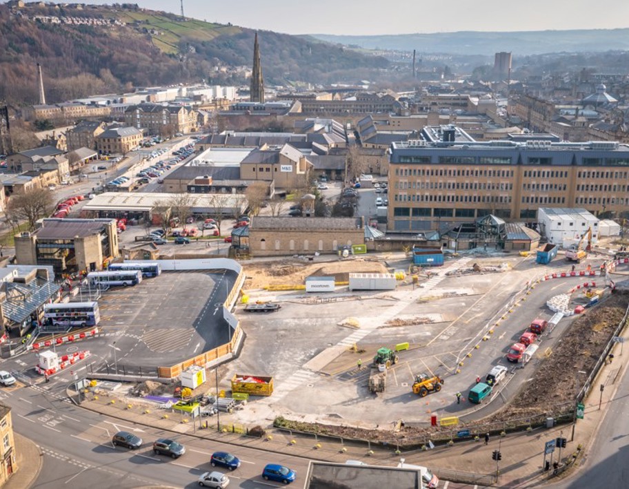 Construction at Halifax bus station