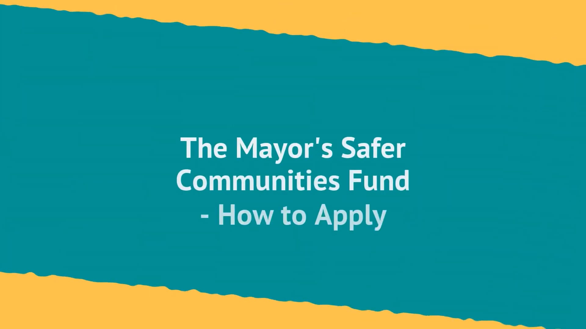 The Mayor's Safer Communities Fund graphic