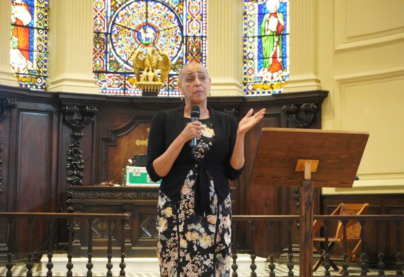 DMPC Alison Lowe speaking at the Appropriate Adults Celebration Event