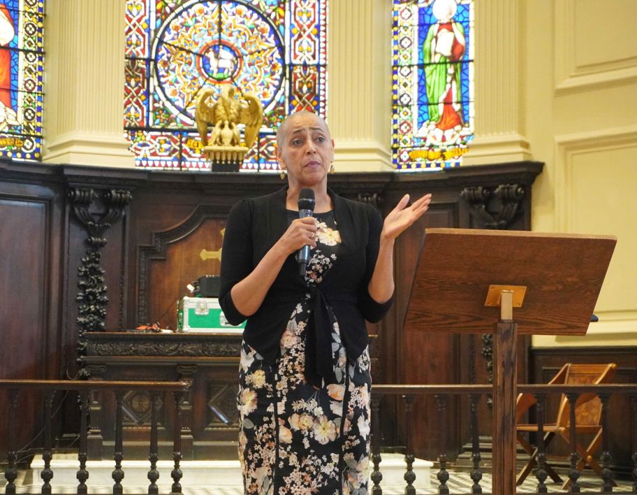 DMPC Alison Lowe speaking at the Appropriate Adults Celebration Event