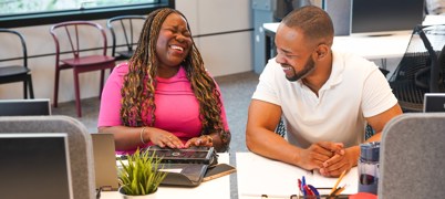 Woman Using A Screen Reader At Desk Credit