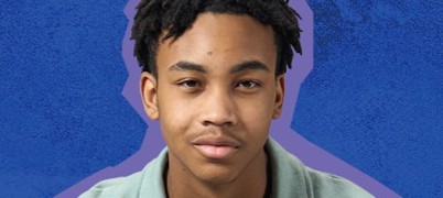 A young man sat down