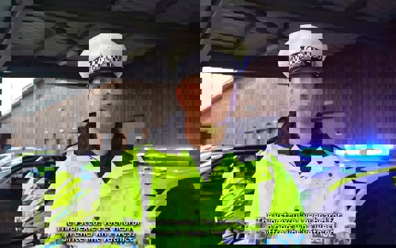 Police officer talking through bad driving excuses