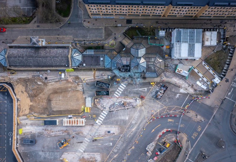 Construction at Halifax bus station