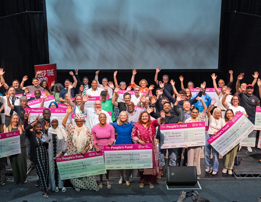 West Yorkshire Mayor Tracy Brabin And Deputy Mayor For Policing And Crime Alison Lowe OBE At The Launch Of The Serious Violence Strategy. Pictured With Recipients Of The People's Fund (3)