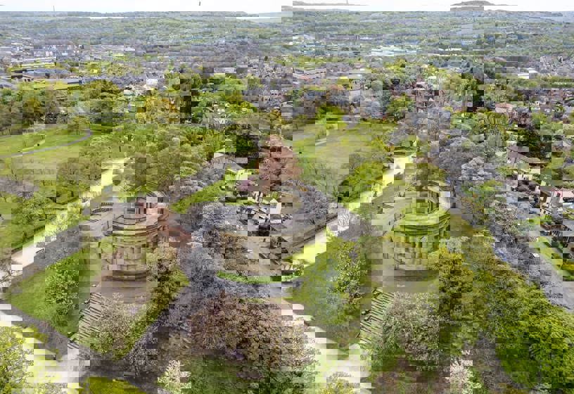 Aerial image of Greenhead Park in Huddersfield