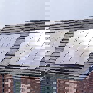 Solar Panels On Modern House