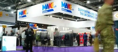 Make UK Defence stand at exhibition