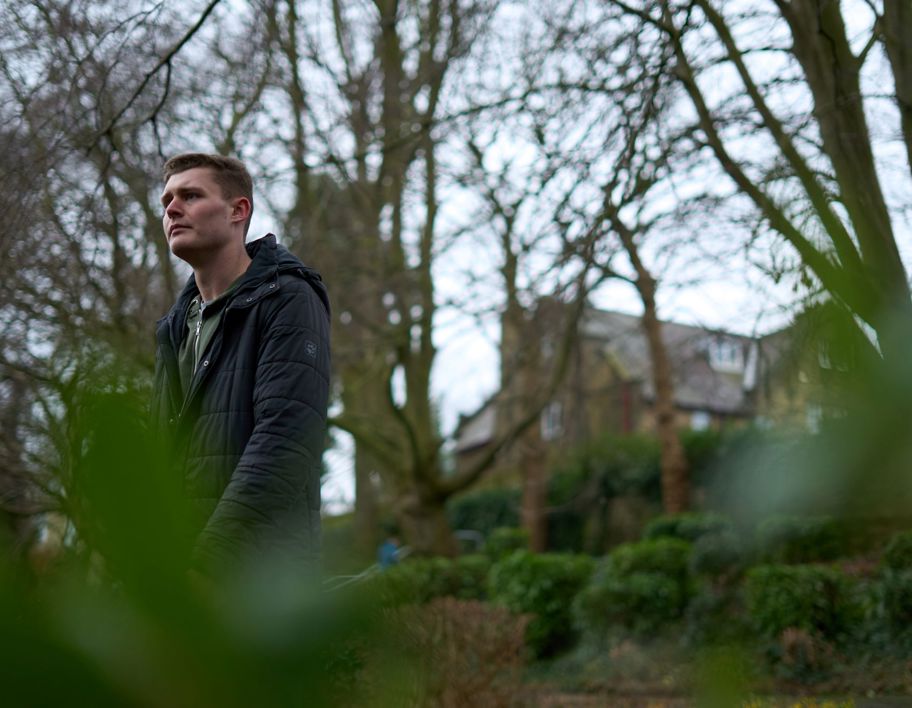 Behind the scenes photo of Josh