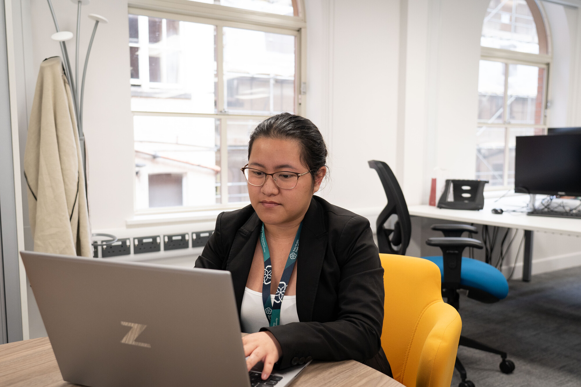 Combined Authority Colleague Working At A Laptop