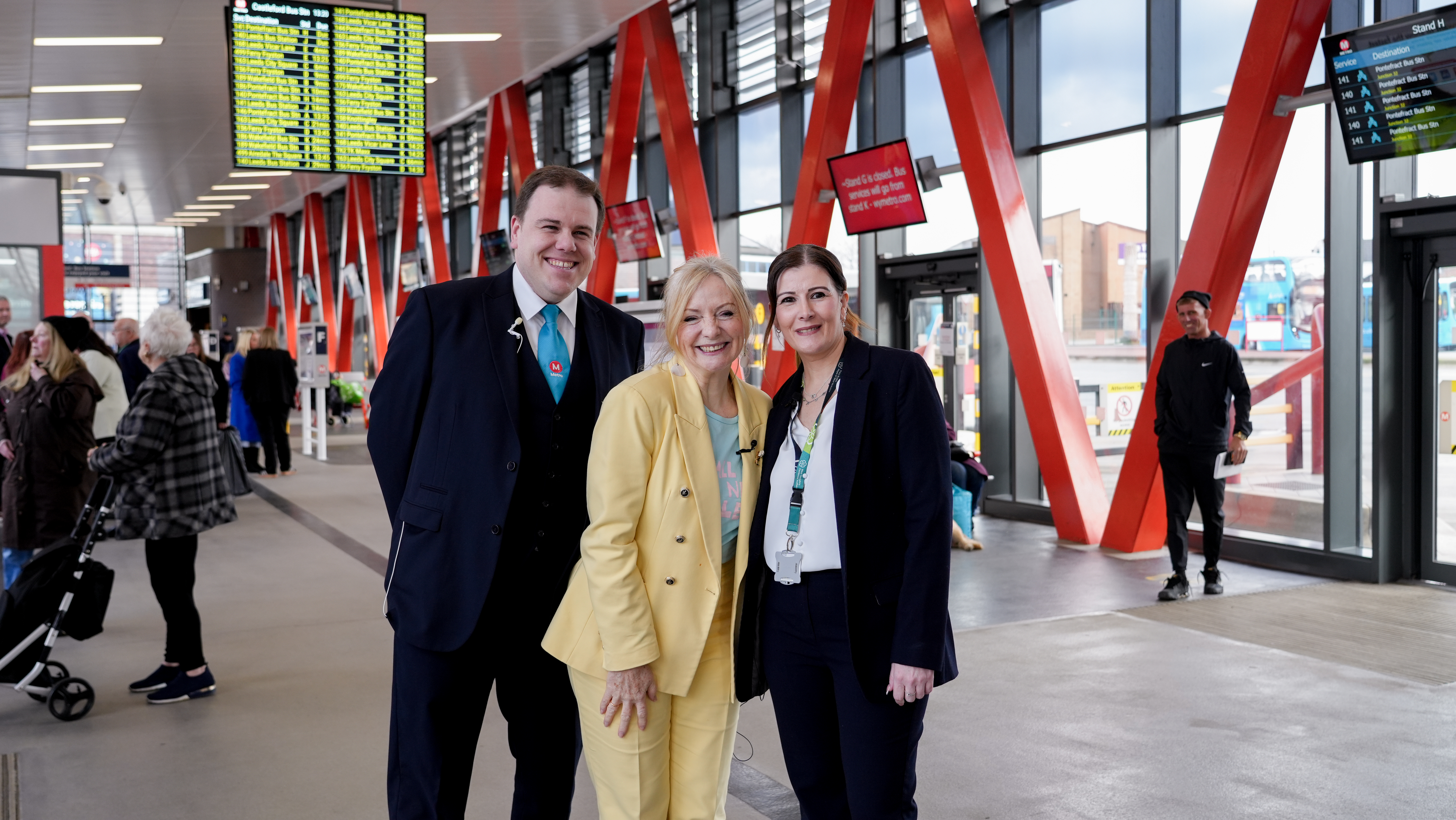 Mayor And Bus Station Managers, Sam Lister and Helen Iglesias
