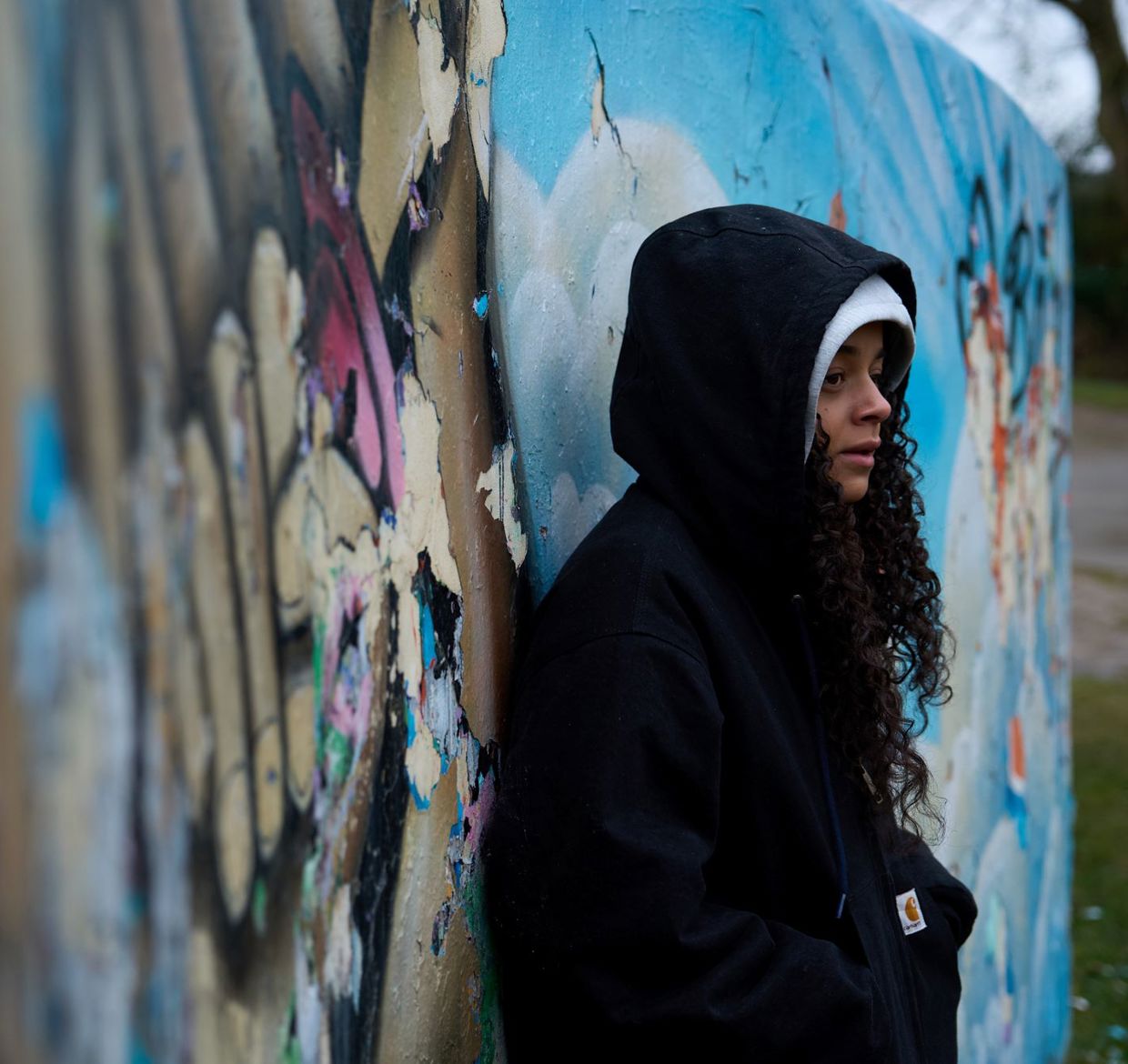 Behind the scenes photo of Violet