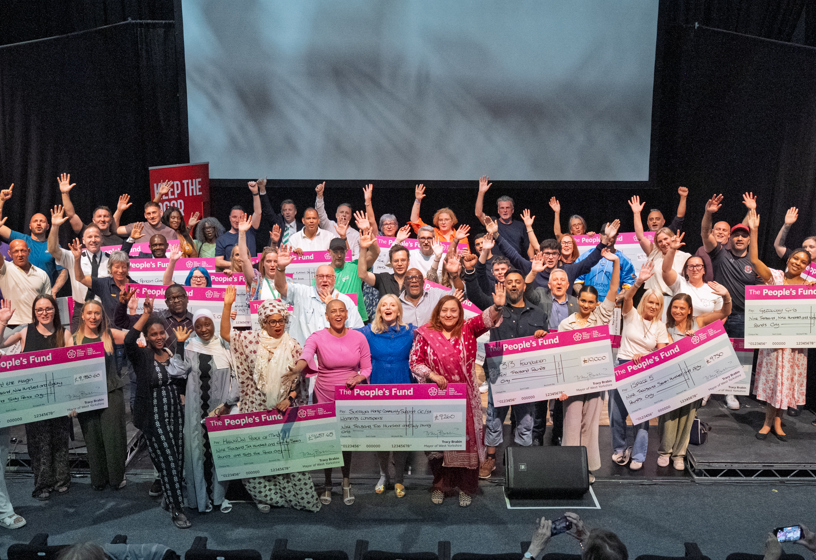 West Yorkshire Mayor Tracy Brabin And Deputy Mayor For Policing And Crime Alison Lowe OBE At The Launch Of The Serious Violence Strategy. Pictured With Recipients Of The People's Fund (1)