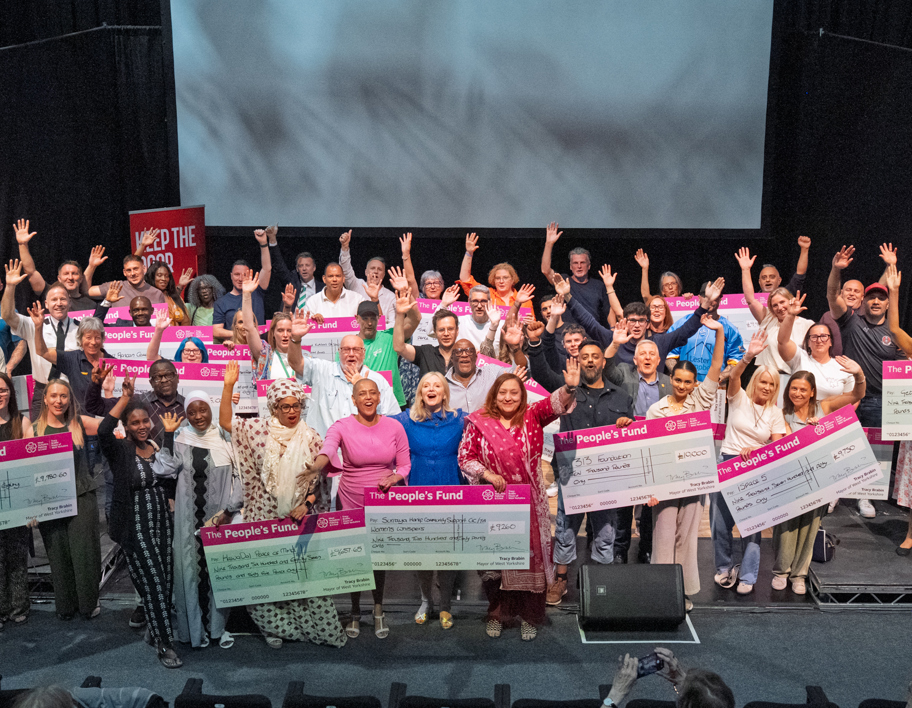 West Yorkshire Mayor Tracy Brabin And Deputy Mayor For Policing And Crime Alison Lowe OBE At The Launch Of The Serious Violence Strategy. Pictured With Recipients Of The People's Fund (1)