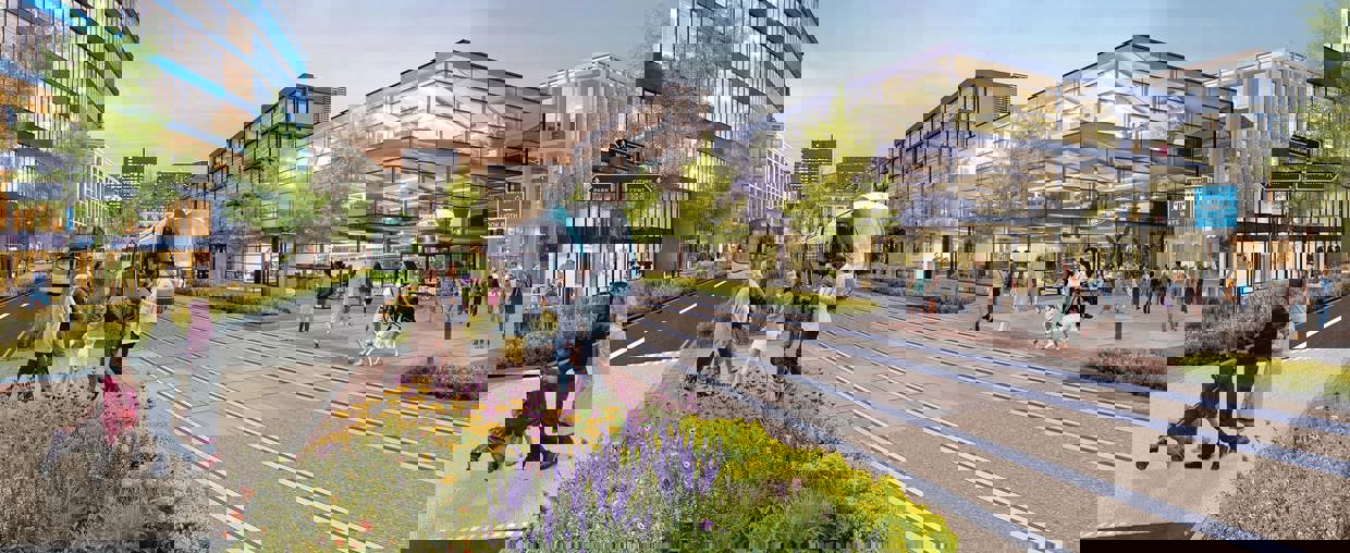 Concept visualisation of what the mass transit project will look like upon completion