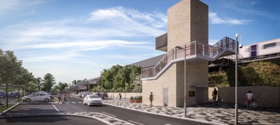 Elland Rail Station car park image