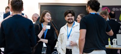 People Talking At Business Event